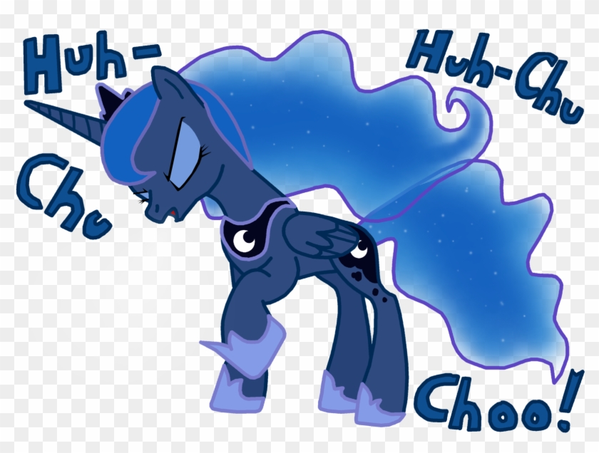Cho Choe Derpy Hooves Princess Luna Pony Blue Mammal - Sneeze My Little Pony Clipart #5311923