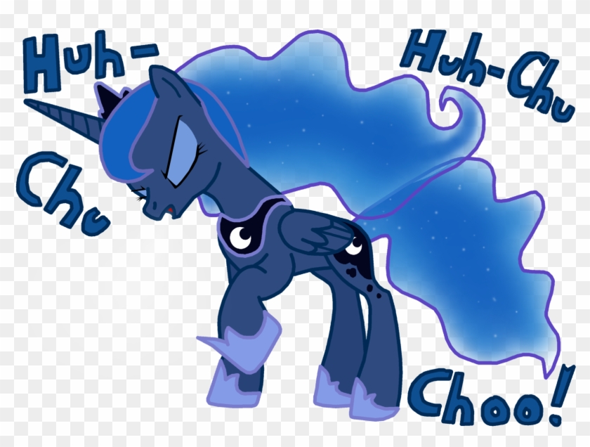 Cho Choe Derpy Hooves Princess Luna Pony Blue Mammal - Sneeze My Little Pony Clipart