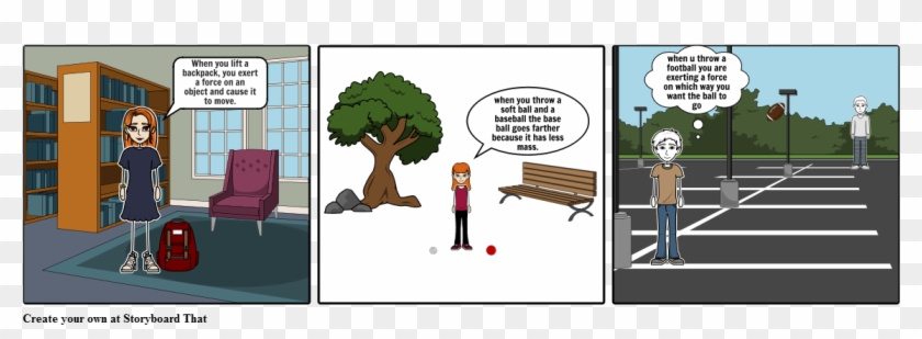 Newtons Laws Of Motion - Cartoon Clipart