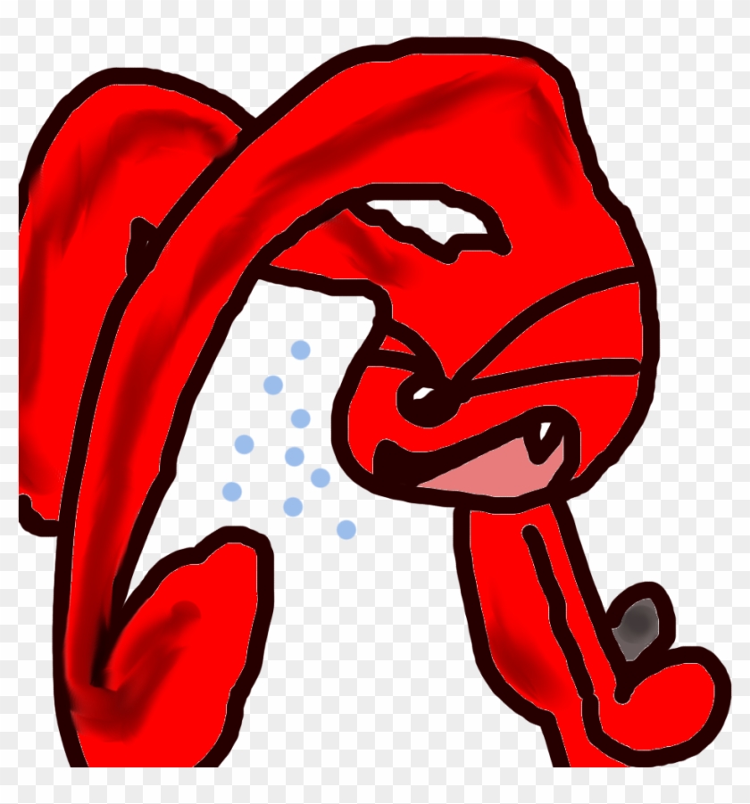 Red Bunny Sneeze Clipart #5312600