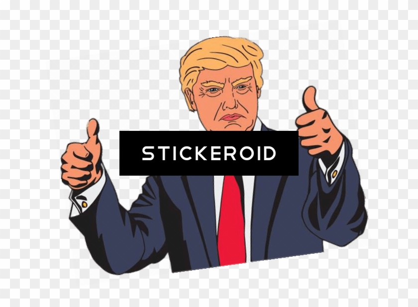 Trump Thumbs Up Png Transparent Background - Trump Cartoon Thumbs Up Clipart #5313239