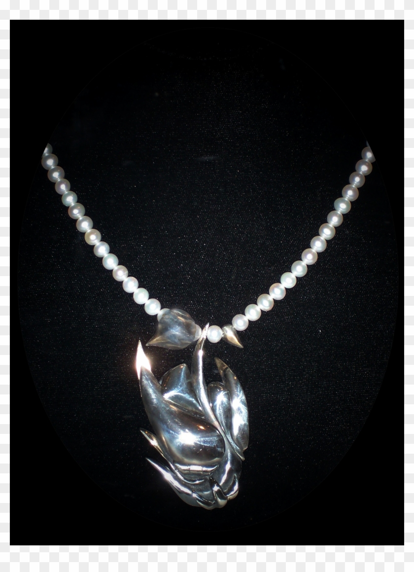 Diamonds And Pearls Necklace Clipart #5313509