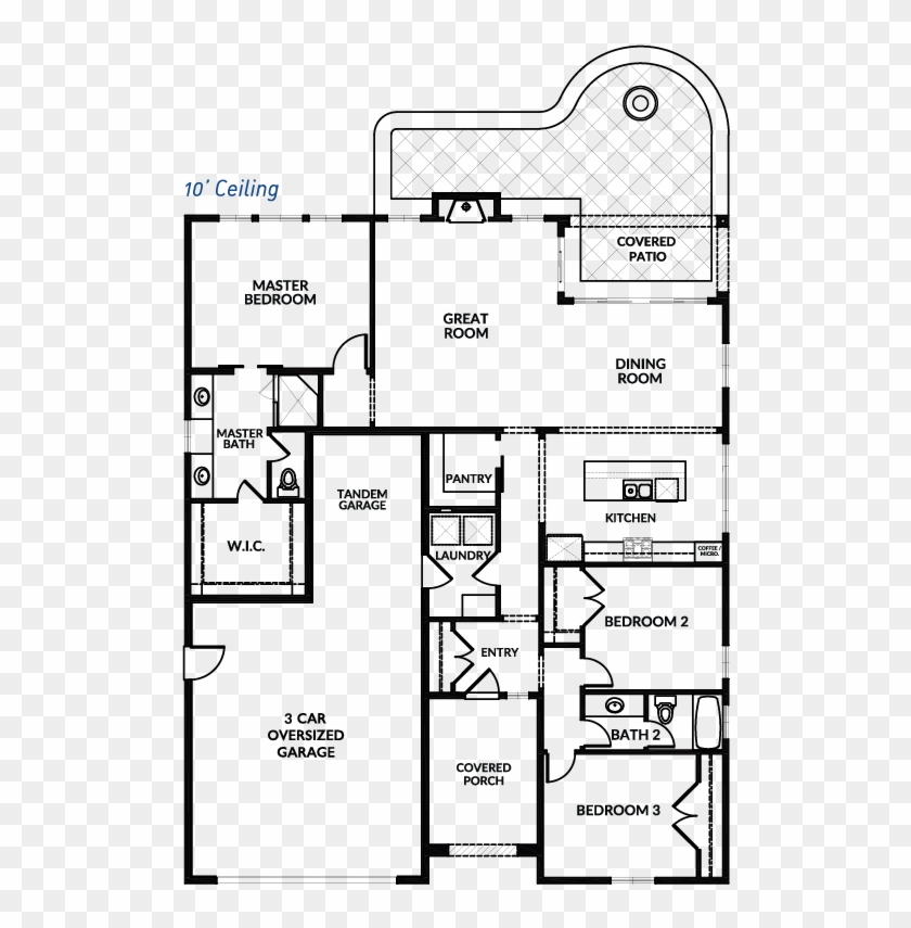 Jude Dream Home Clovis - Technical Drawing Clipart