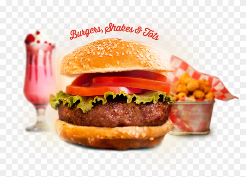 The All American Burger - Cheeseburger Clipart