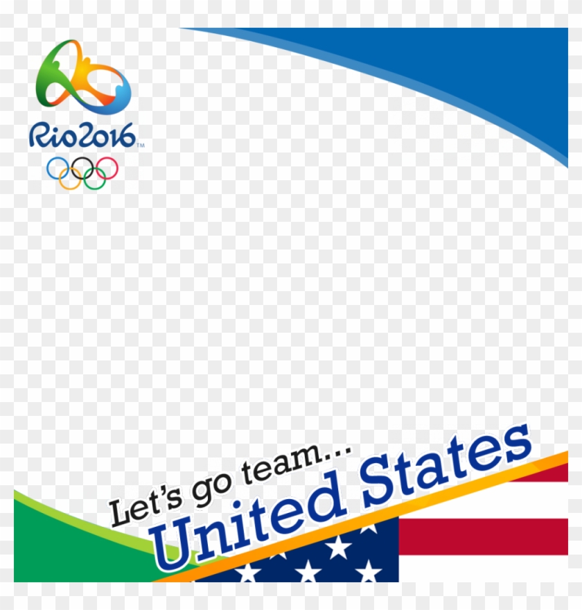 Usa Rio 2016 Team Profile Picture Overlay Frame Filter - Olympic Games Frame 2016 Clipart