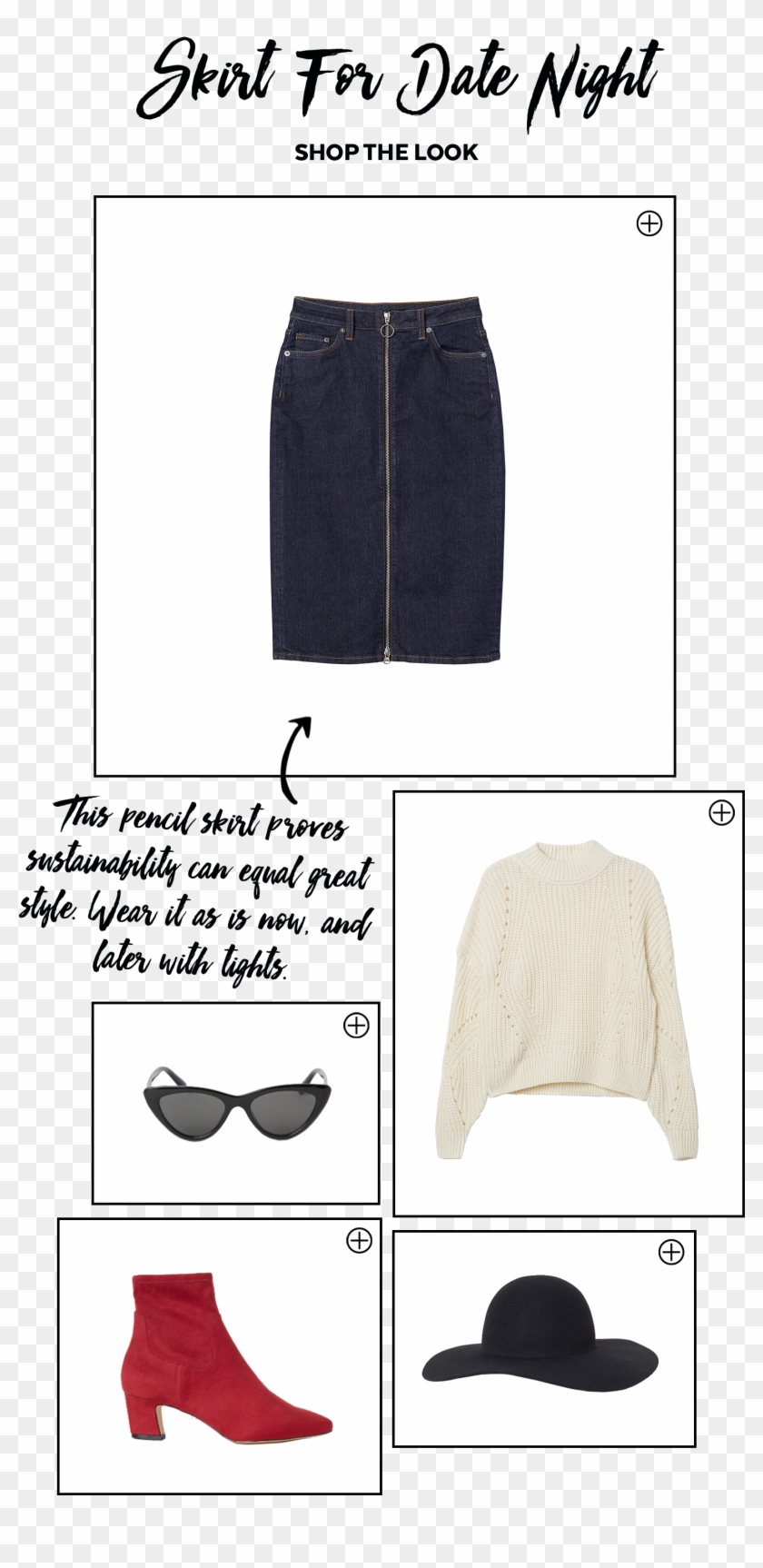 Front-zip Denim Skirt - Miniskirt Clipart