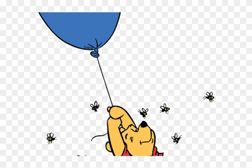 Classic Winnie The Pooh With Balloon Clipart