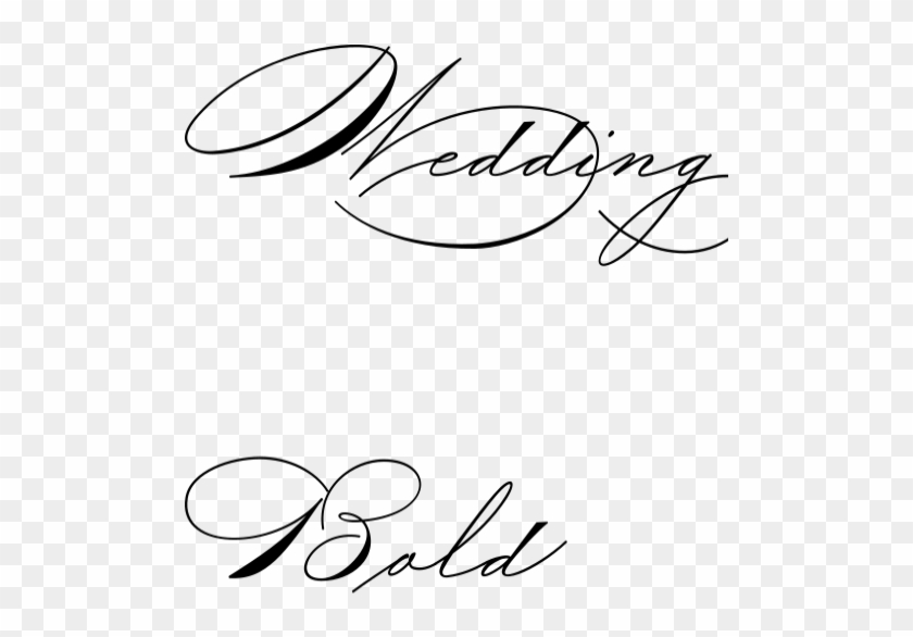 Wedding Bold - Calligraphy Clipart