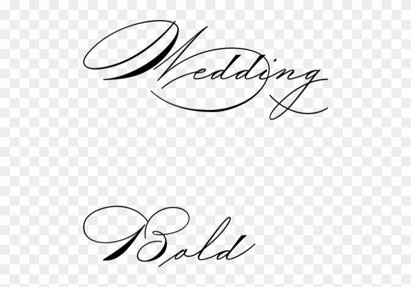 Wedding Bold - Calligraphy Clipart #5314798