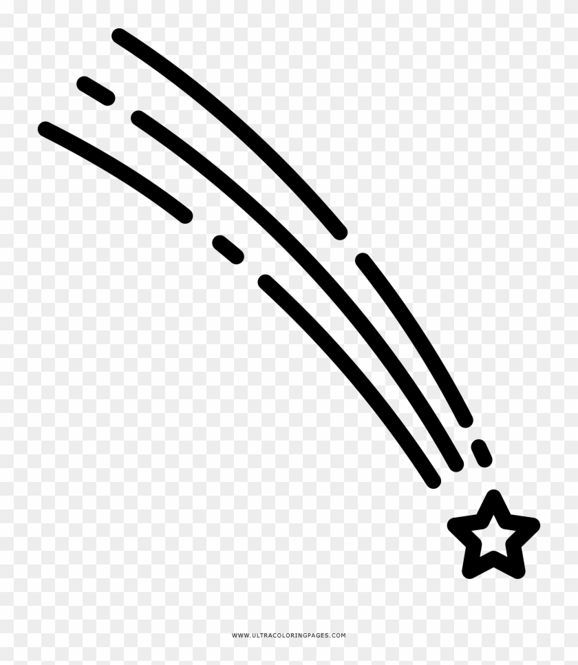 Falling Star Coloring Page - Falling Star Icon Transparent Background Clipart