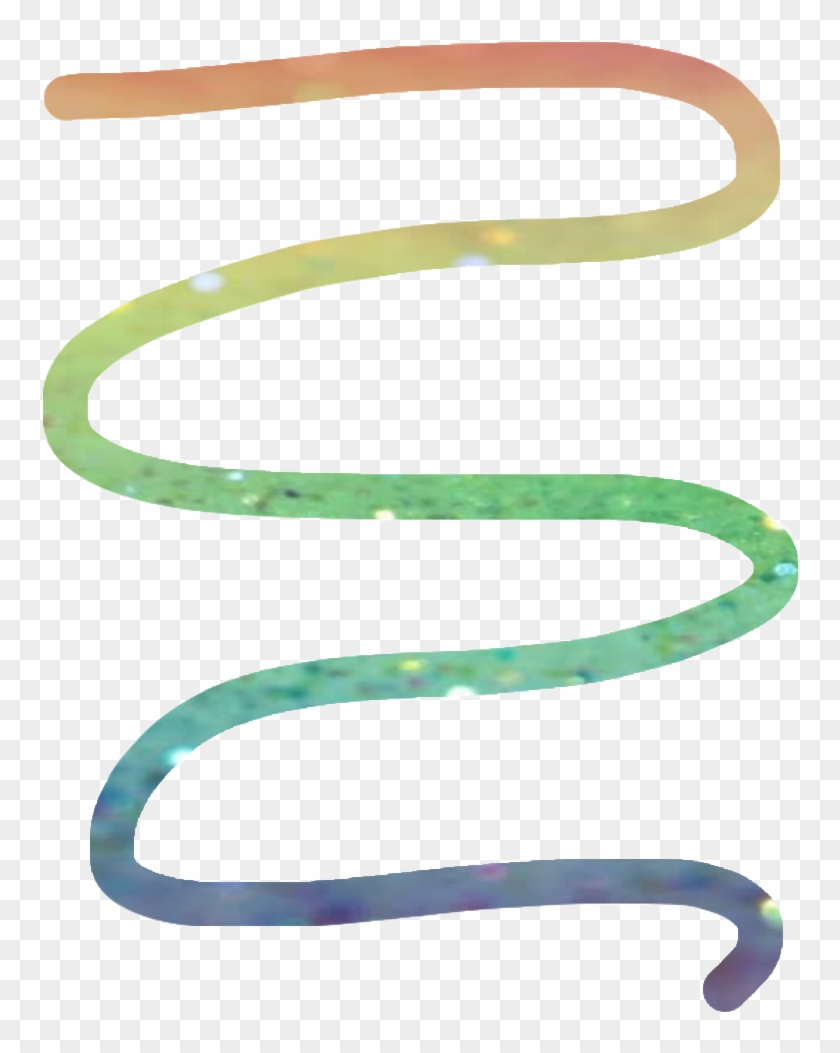 Rainbow Swirl Glitter Aesthetic - Calligraphy Clipart