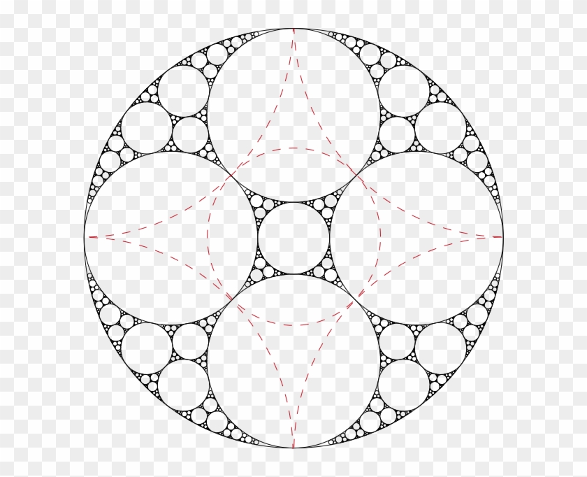 Wikibooks, Open Books For An Open World - 5 Circles Inversion Fractal Clipart