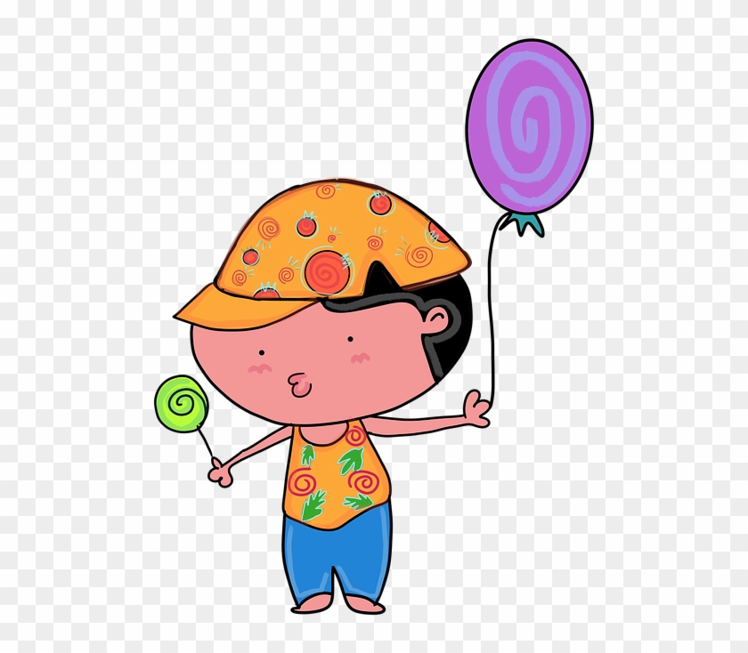 Balloon Kids Boy The Speech Bubble Media Classes - Crianças Com Balão Png Clipart #5315374