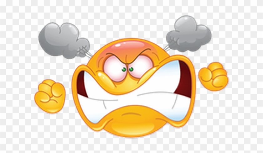 Angry Emoji Clipart Transparent Background - Angry Smiley - Png Download