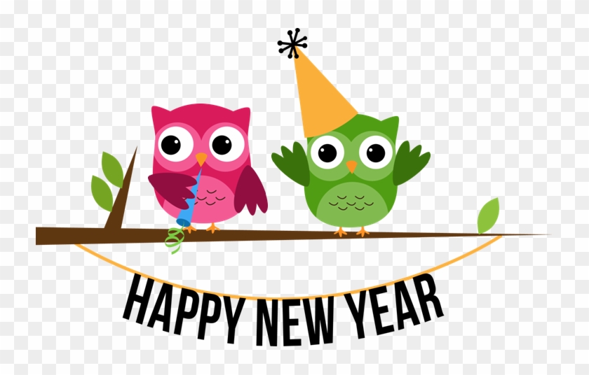 I Always Try To Set Some Goals At The Beginning Of - Happy New Year Owl Clipart - Png Download