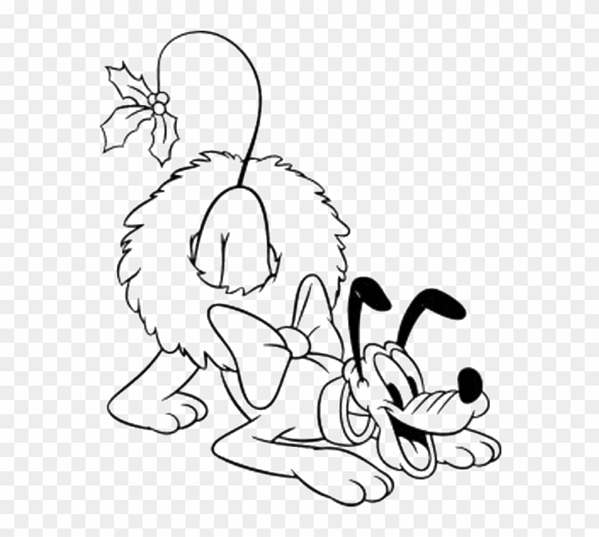 Pluto Christmas Coloring Pages Pluto Very Happy Christmas Clipart