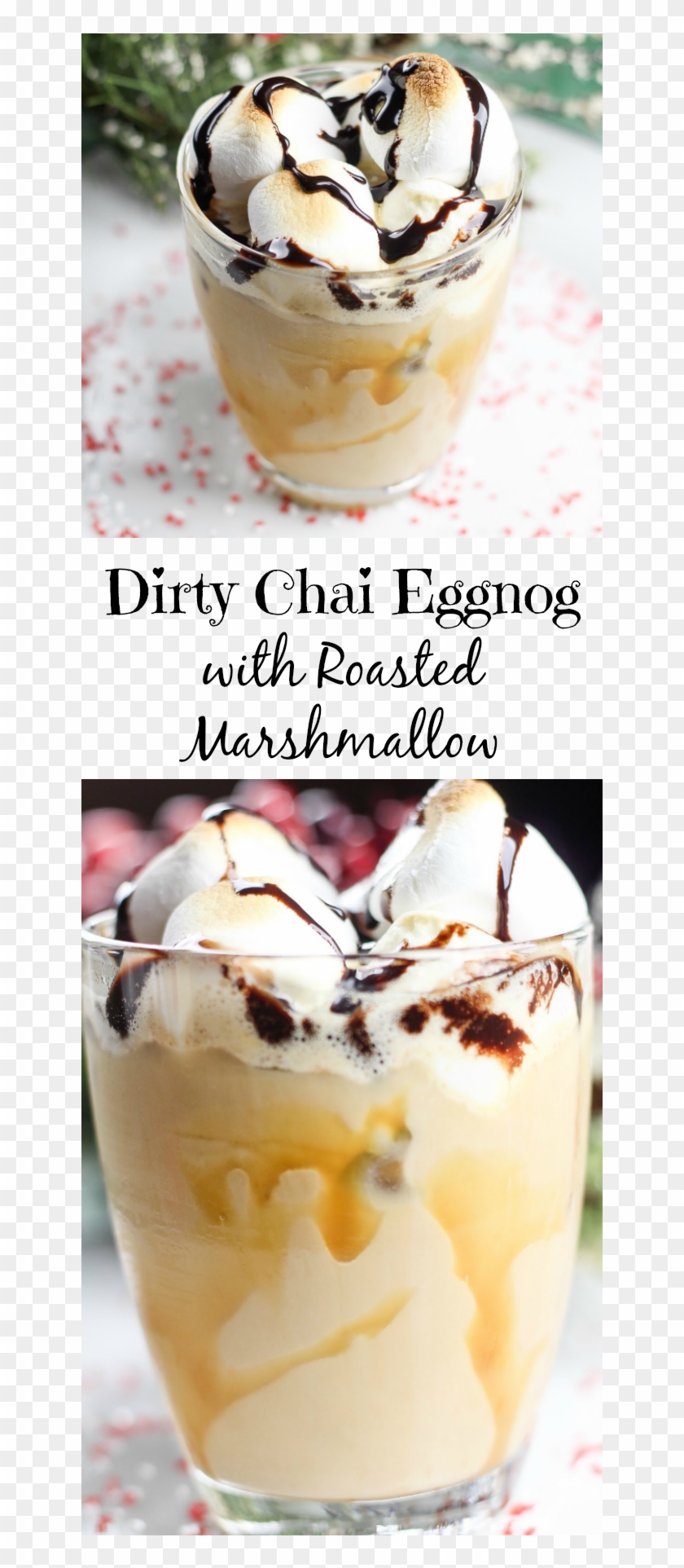 The Dirty Chai Eggnog With Roasted Marshmallow Recipe - Sundae Clipart