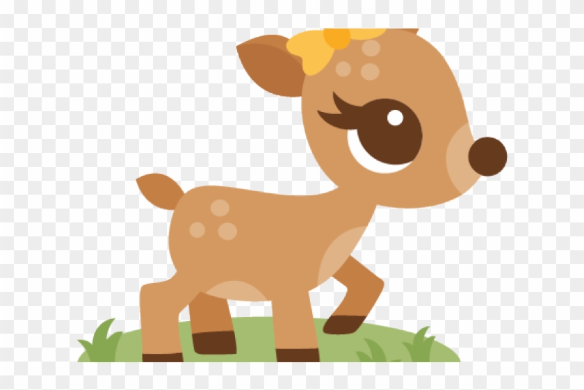 Clipart Wallpaper Blink - Cute Baby Deer Clipart - Png Download