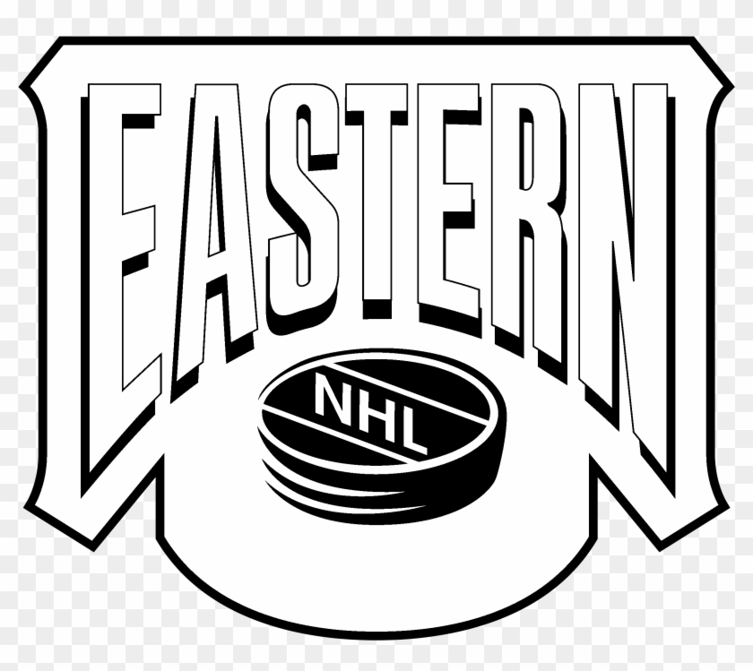 Nhl Eastern Conference Logo Black And White Clipart #5319342