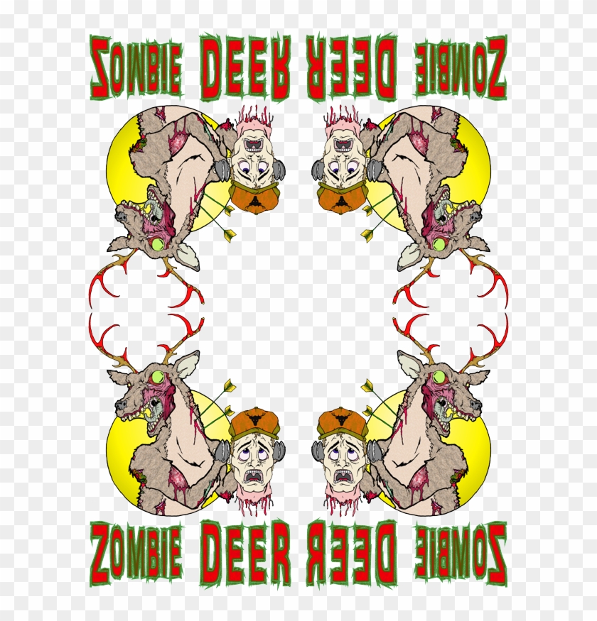 Zombie Deer Queen Duvet Clipart , Png Download - Cartoon Transparent Png #5319483