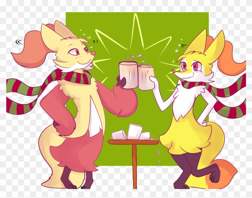 Pokémon - Eggnog - Pokemon Fur Chest Braixen Clipart