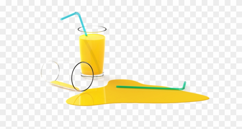Fallen Glass Of Juice - Fallen Juice Clipart