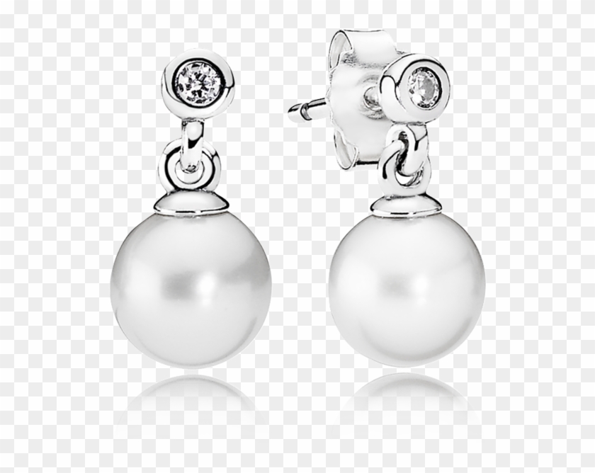 Pandora Luminous Elegance - Pandora Pearl Earrings Clipart