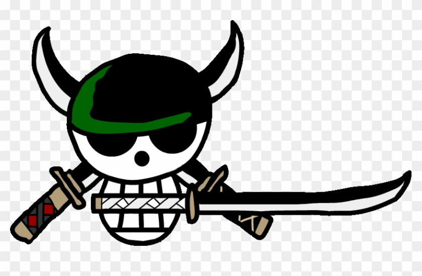 One Piece Logo Flag Zoro Download - Logo Zoro One Piece Clipart