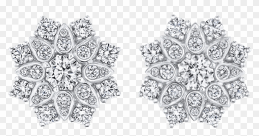Wedding Earrings For Every Bride, Harry Winston "lotus" - Harry Winston Lotus Cluster Clipart #5320232