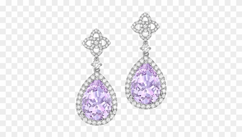 Earrings - Purple Earring Transparent Background Clipart