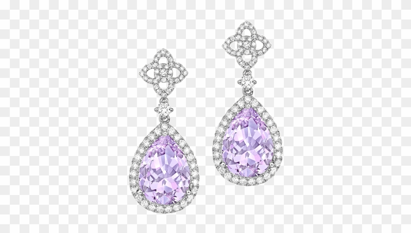 Earrings - Purple Earring Transparent Background Clipart #5320758