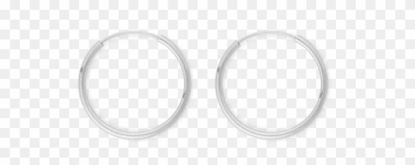 Between Hoops White Gold - Earrings Clipart #5320830