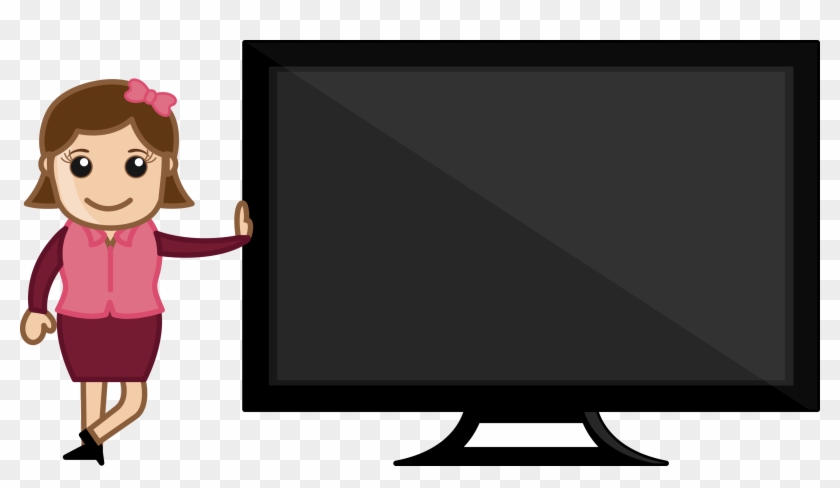 Presentation Office Character Vector Illustration G1es6rvd - Sales Promotion Girl Icon Clipart #5321141
