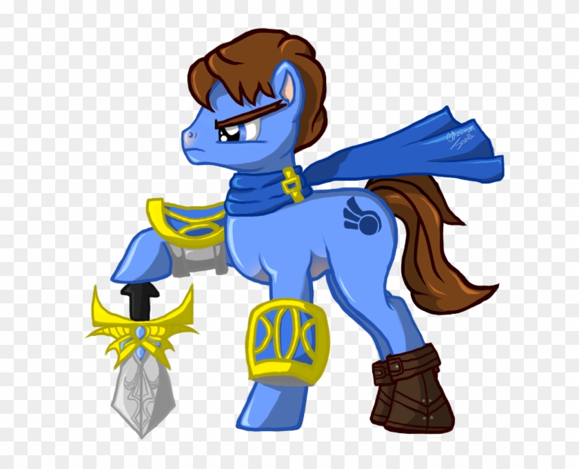 The Mighty Demacian Stallion - Cartoon Clipart