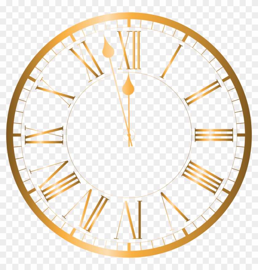 New Year - Clock 7 00 Pm Clipart