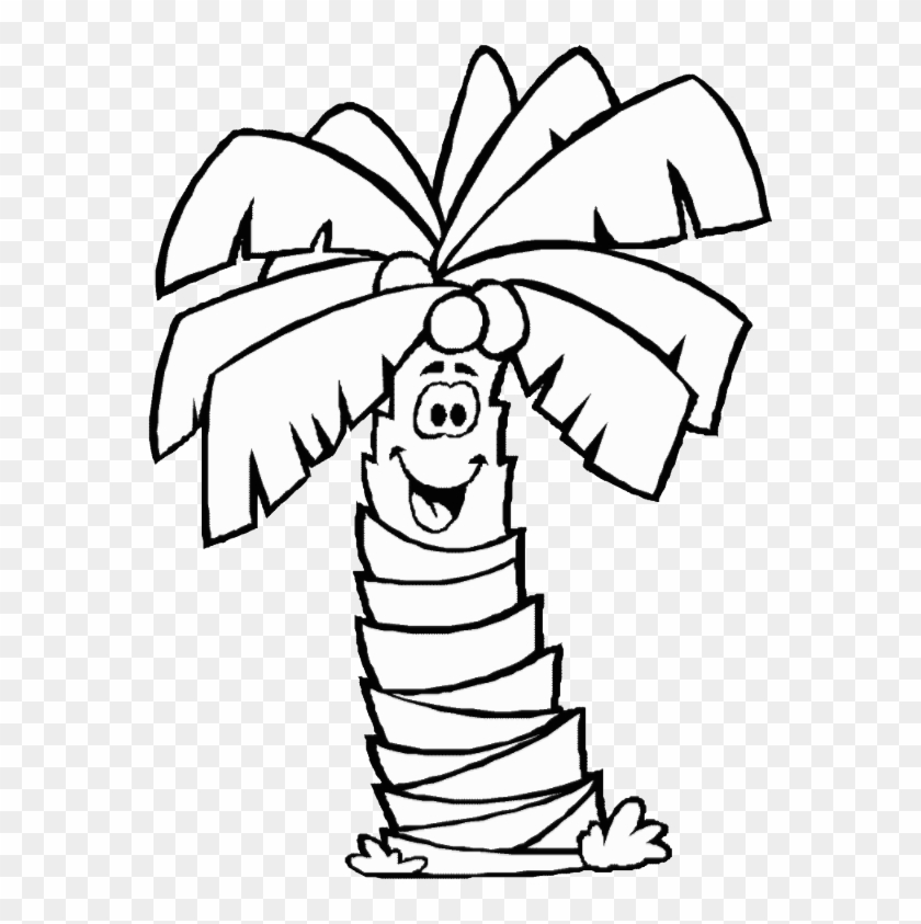 Color In Palm Tree Clipart