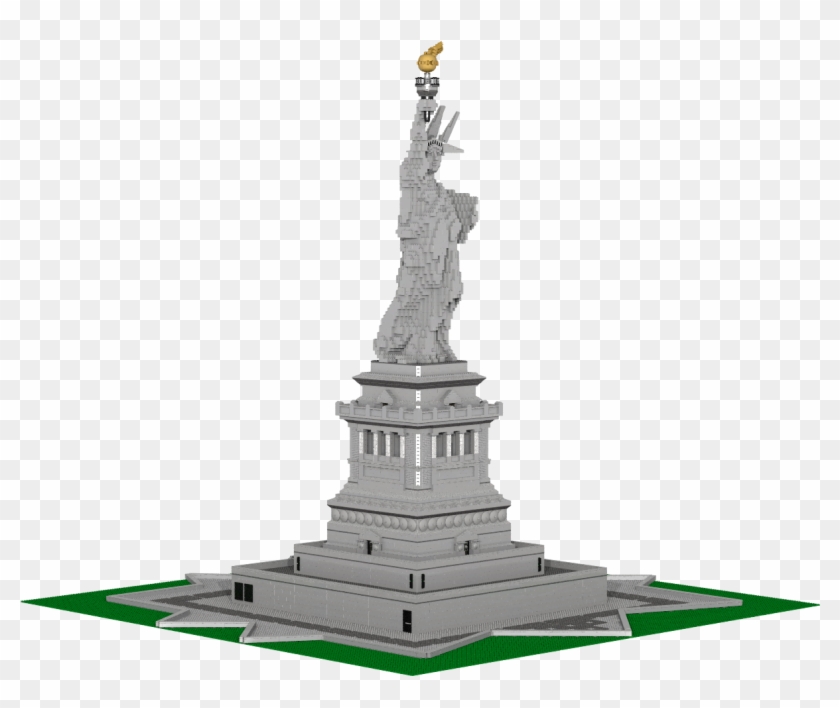 Custom Lego Building Statue Of Liberty - Statue Clipart #5322254