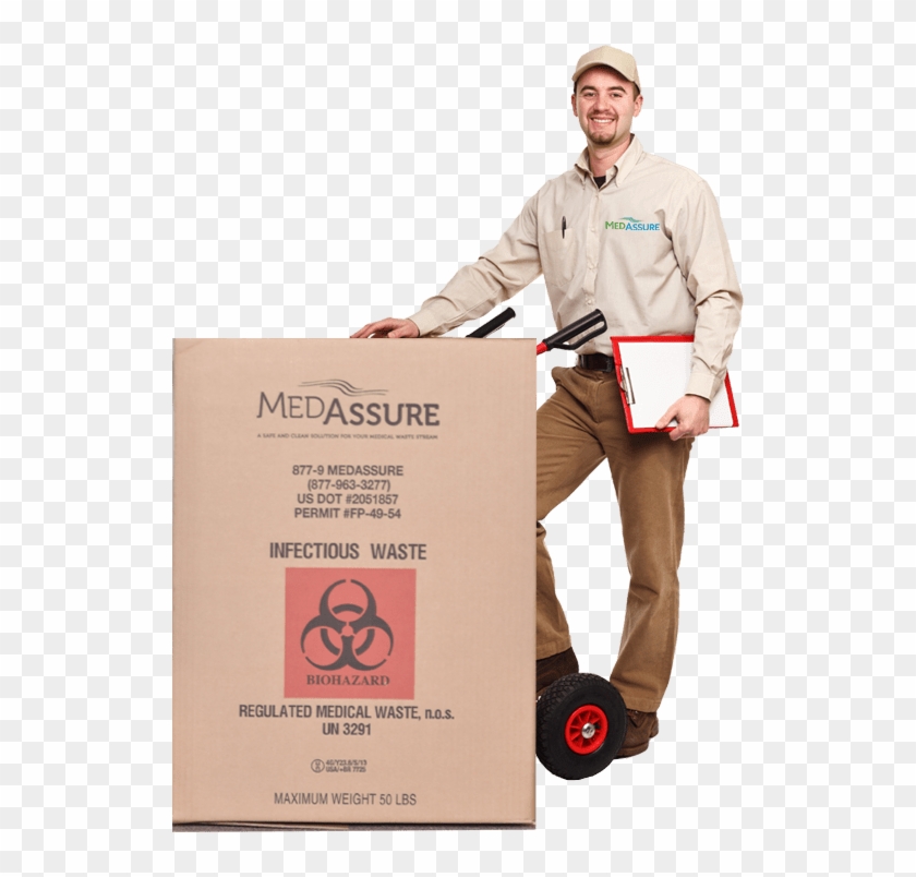 Delivery Man-container - Moving Company Clipart