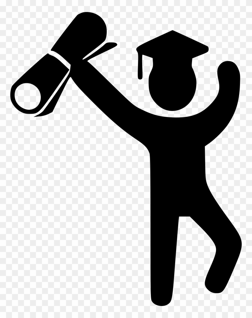 Png File - Student Holding Degree Clipart Transparent Png