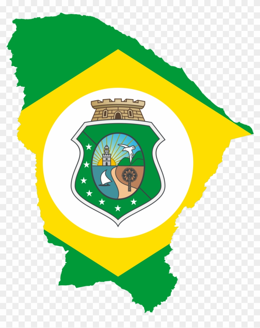 Flag-map Of Ceará - Governo Do Estado Do Ceará Clipart