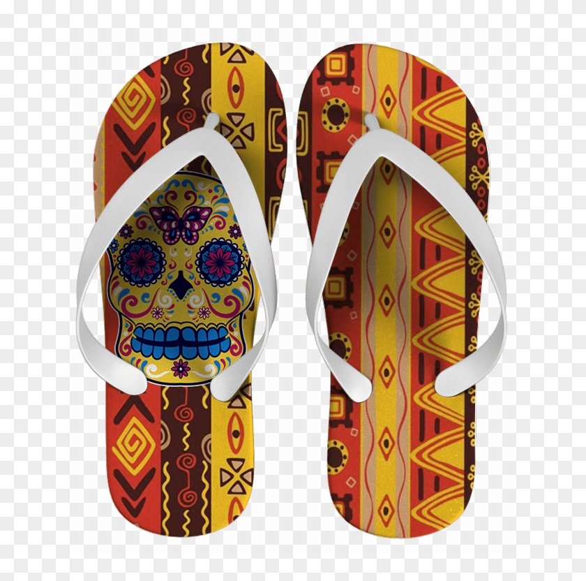 Caveira Mexicana Png - Flip-flops Clipart #5323074