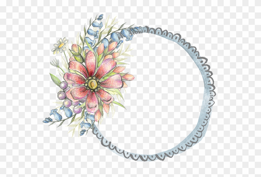 Floral, Frame, Template, Decoration, Embellishment - ตกแต่ง กรอบ ใบ งาน ดอกไม้ Clipart