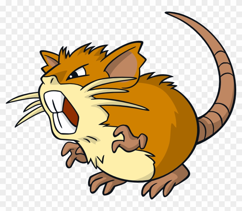 Rattata Transparent Pokemon Yellow - Raticate Png Clipart