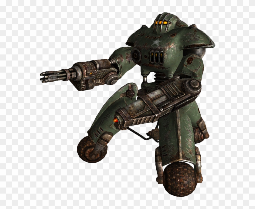 Military Sentry Bot Minigun - Fallout 3 Sentry Bot Clipart #5324310