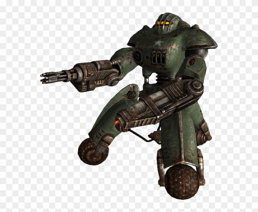 Military Sentry Bot Minigun - Fallout 3 Sentry Bot Clipart