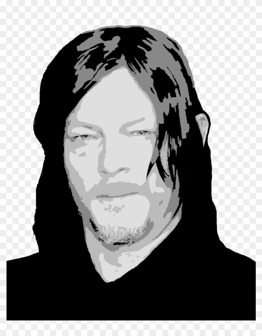 My Progress On Norman Reedus - Illustration Clipart