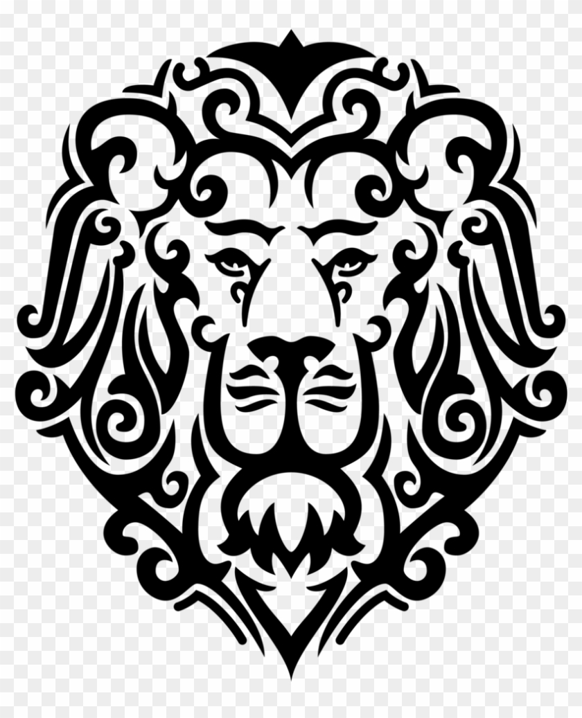 Lion Mural Vector - Narnia Lion Black And White Clipart #5324750