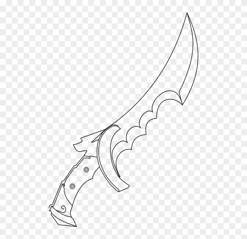 Throwing Knife Weapon Sword Blade - Throwing Knife Drawing Clipart