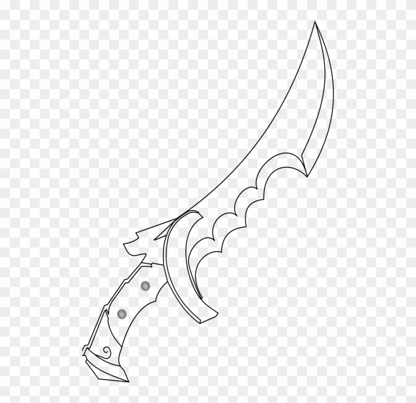 Throwing Knife Weapon Sword Blade - Throwing Knife Drawing Clipart #5325145