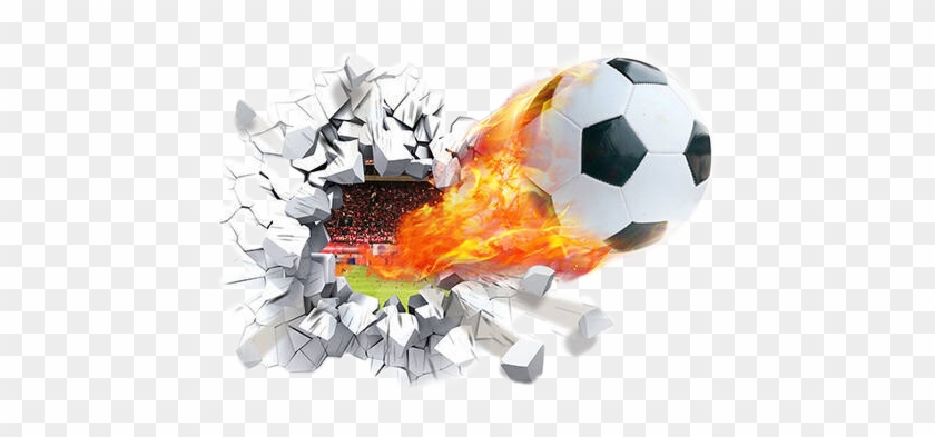 #balon #futbol #pelota #mundial - 3d Sport Wall Stickers Clipart #5325181